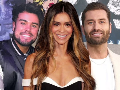 Taylor Frankie Paul is seen standing in between her exes Tate Paul and Dakota Mortensen.