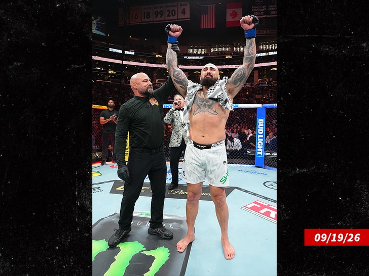 Sean Sharaf reacts after a knockout victory against Gable Steveson  getty 2