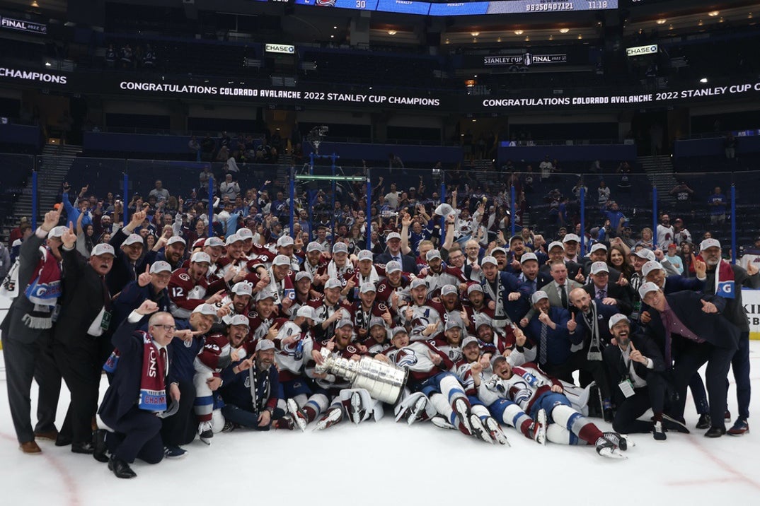 Congratulations Colorado Avalanche Champions 2022 NHL Stanley Cup