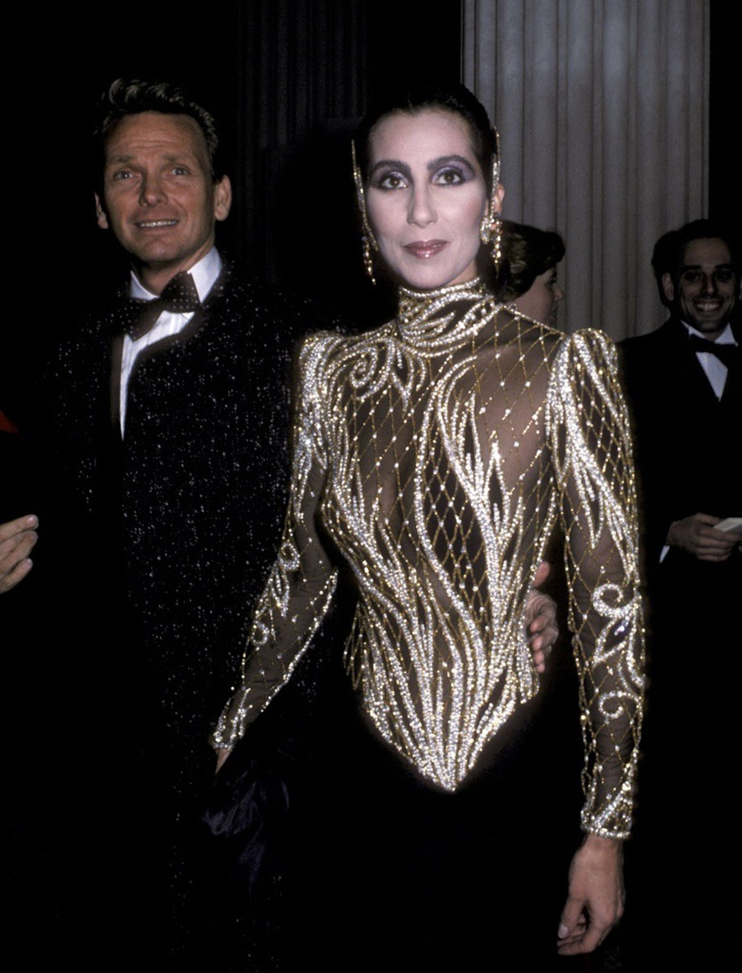 Bob Mackie and Cher in 1985