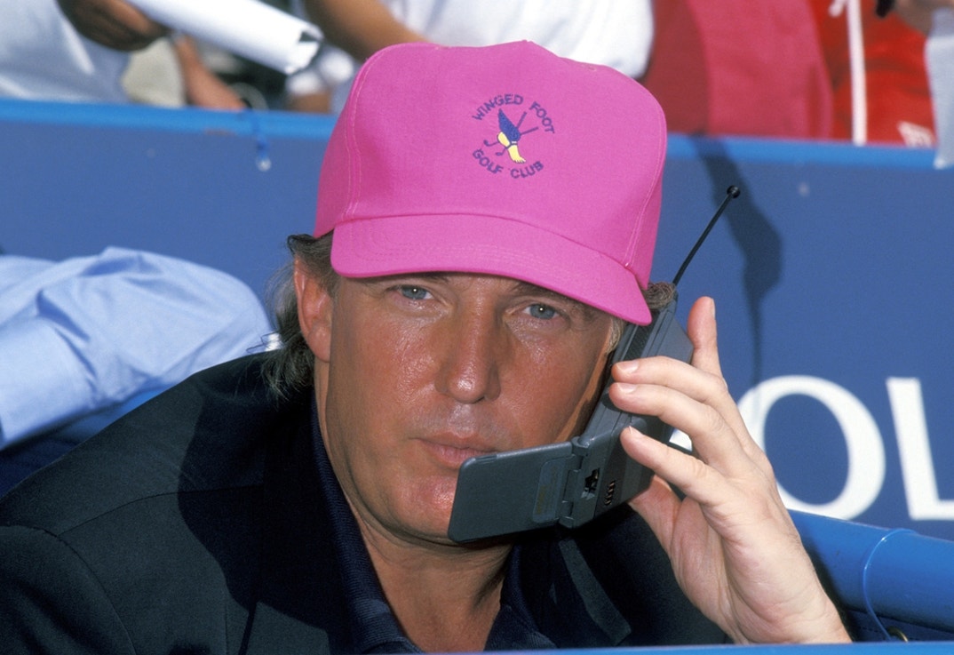 Donald Trump during the U.S. Open Tennis Championship at Flushing Meadows Park in New York City, New York.