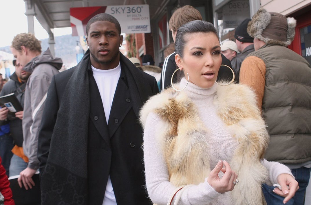 Kim Kardashian And Reggie Bush Happier Times 0