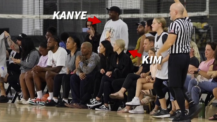 c5a04337454d4c6abd6e5c0e9979b2ea_md Kim Kardashian and Kanye West Attend Saint's Football Game, Chat on Sidelines