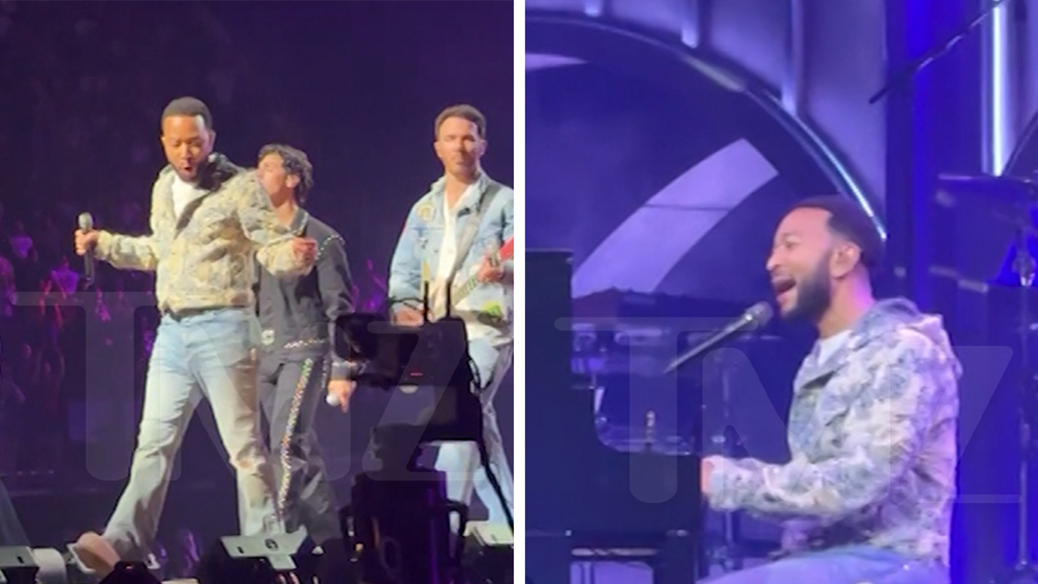 John Legend Joins Jonas Brothers for Surprise Duet in Los Angeles