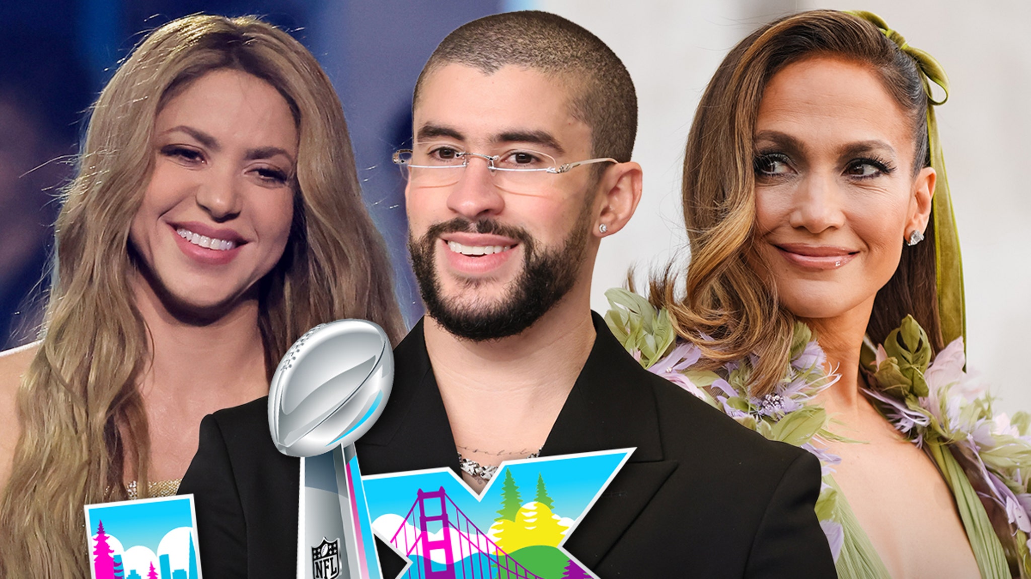 Jennifer Lopez, Shakira & More React to Bad Bunny Super Bowl Halftime News