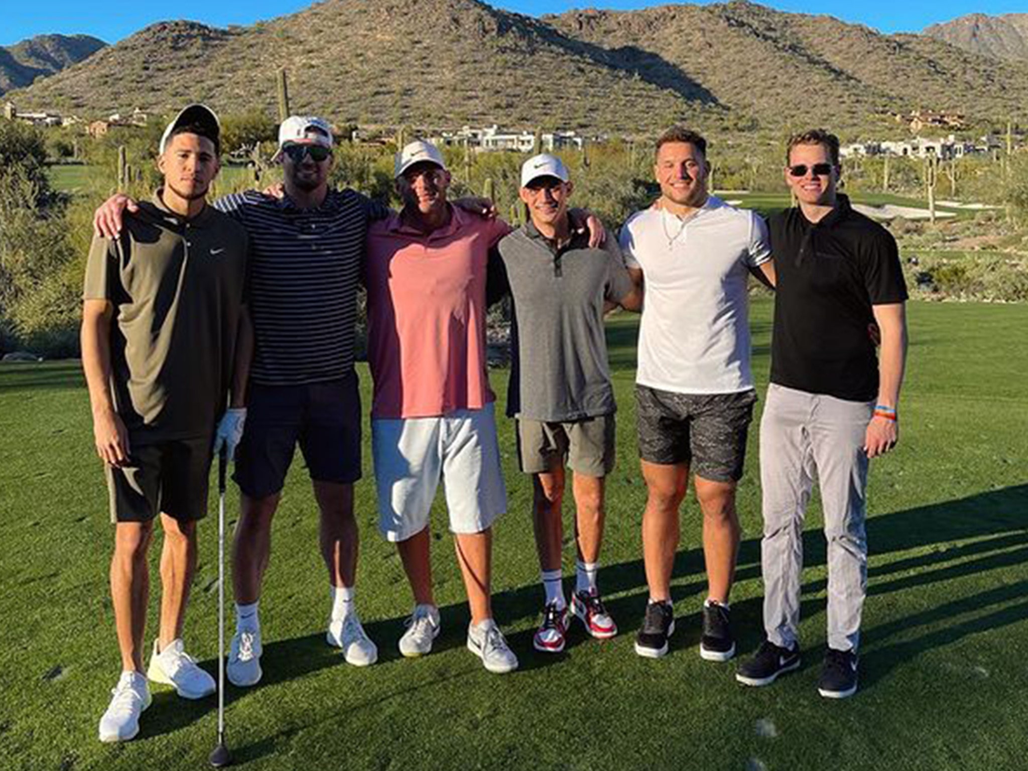 Joe Burrow All Smiles On Golf Course With Devin Booker, OSU Teammates