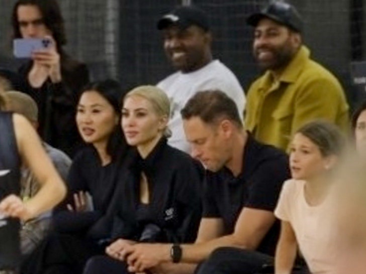 Kim & Kanye Attend North's Basketball Game