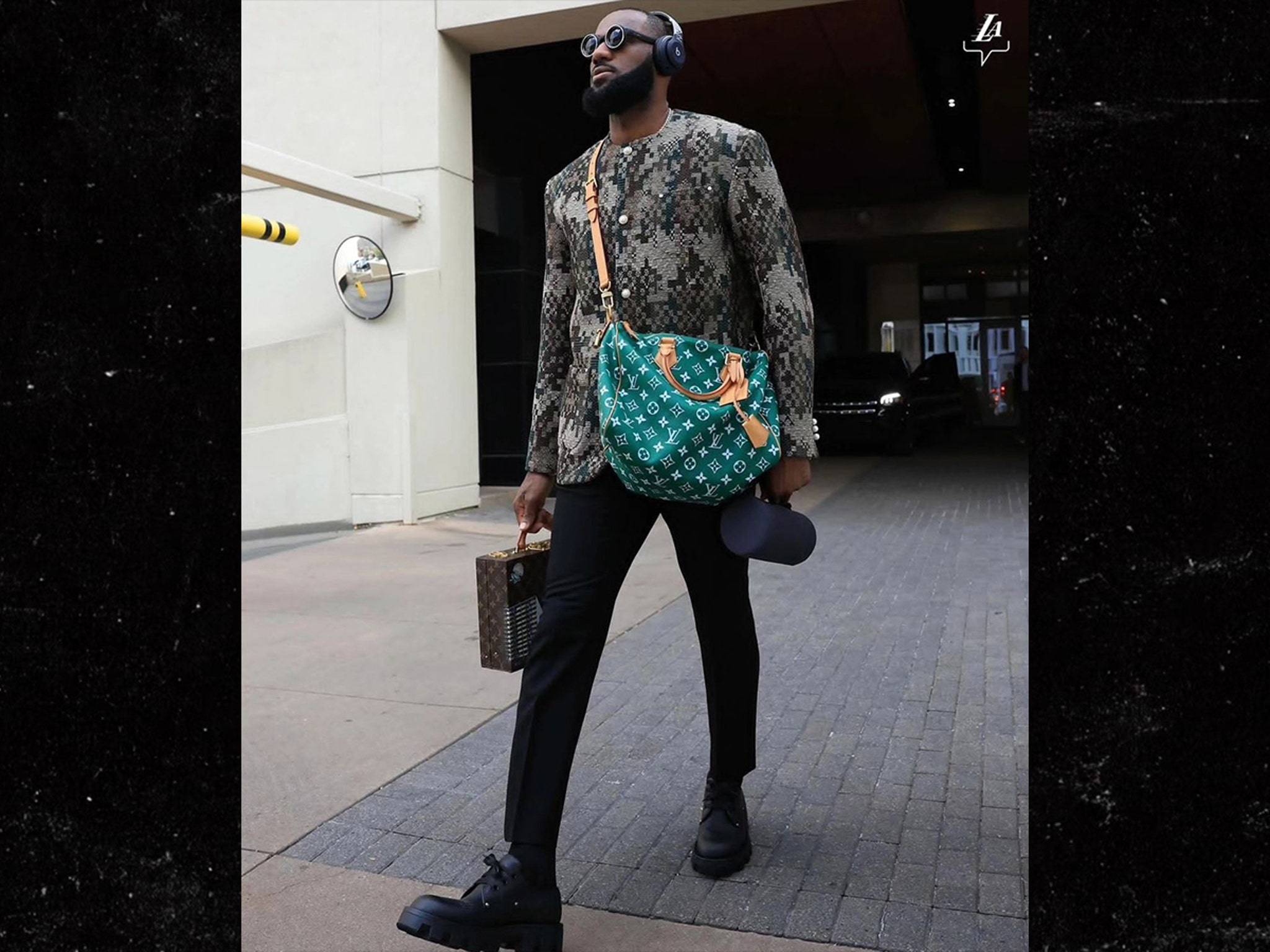 LeBron James Steps Out with Custom Louis Vuitton Briefcase – Robb