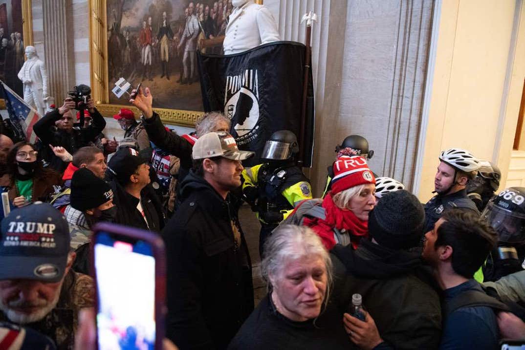 Pro-Trump Protesters Storm U.S. Capitol Photos 59