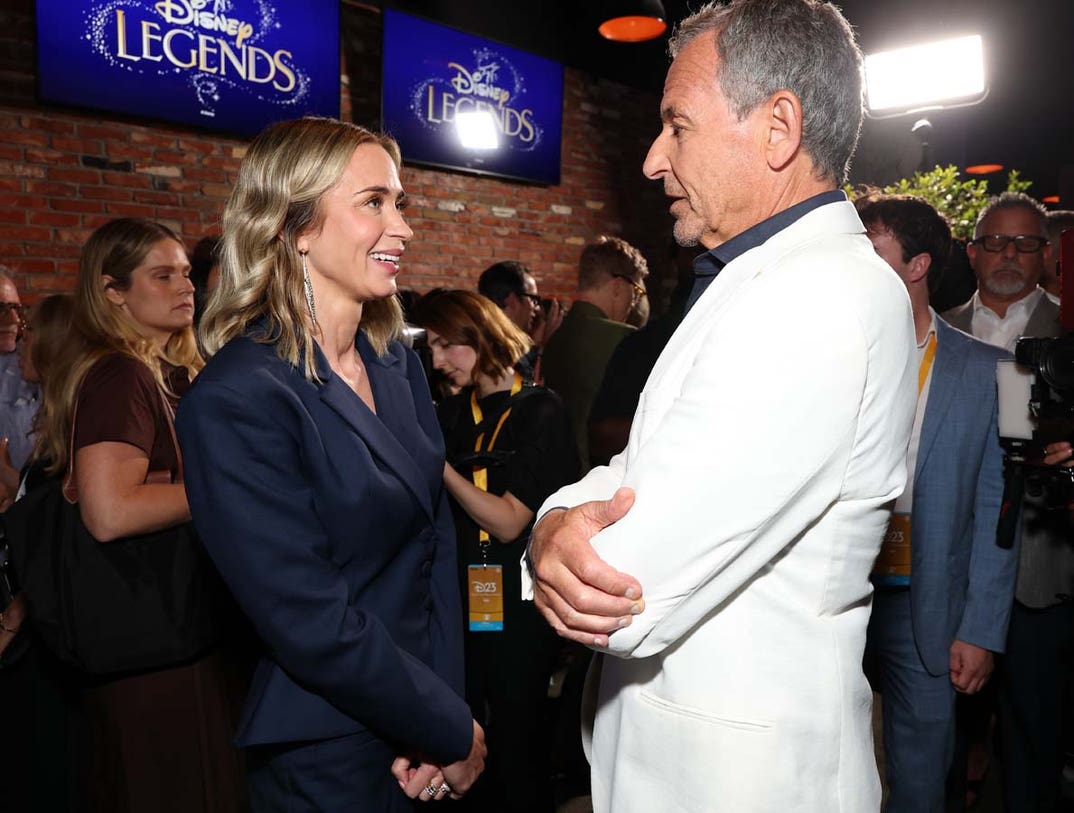 Emily Blunt and Bob Iger