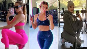 Khloe Kardashian Workout Shots