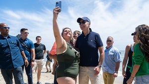 President Biden Goes for Walk on Beach, After Bike Accident