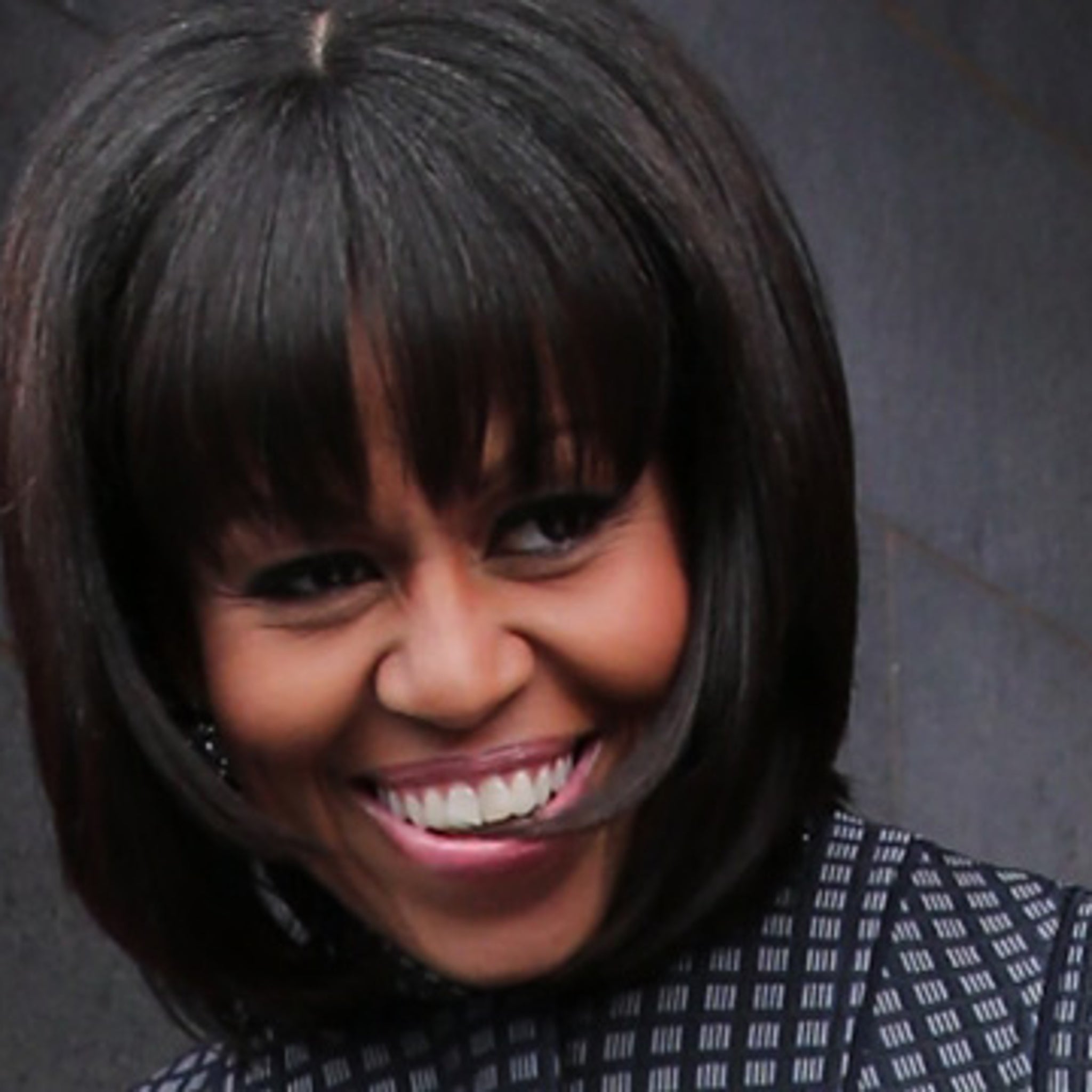 Michelle Obama's Hair: What's with the Bangs!? -- Inauguration 2013, image size:2048x2048