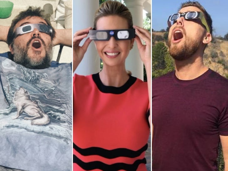 Stars in Eclipse Spectacles -- See the Shady Celebs