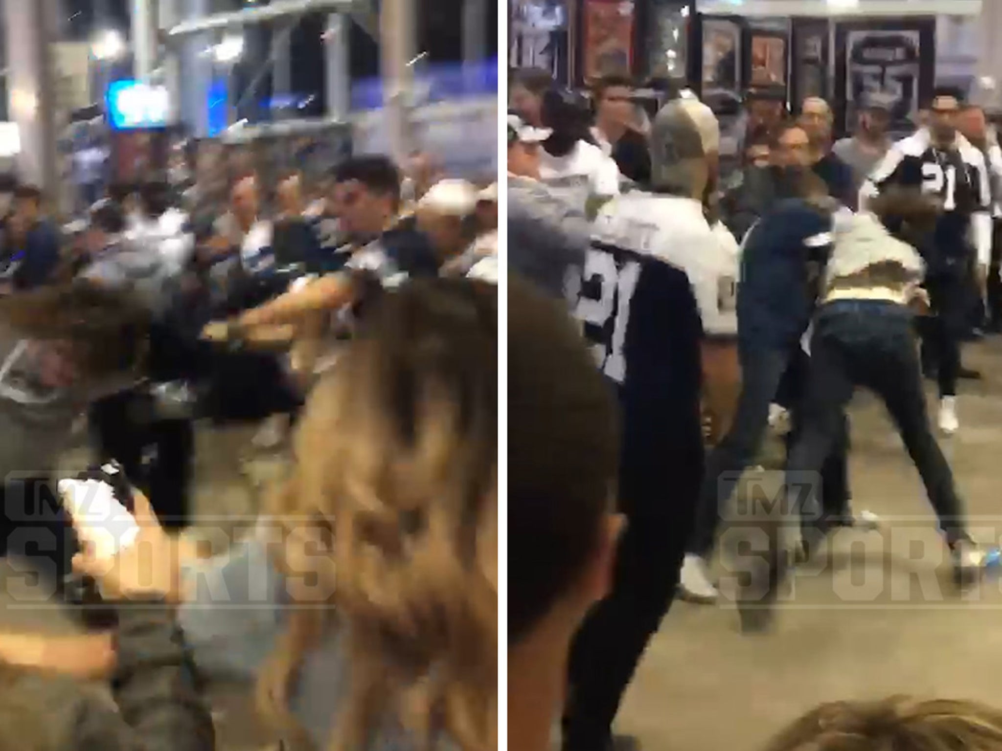 49ers Fans Bloodied In Wild Fight With Giants Supporters After