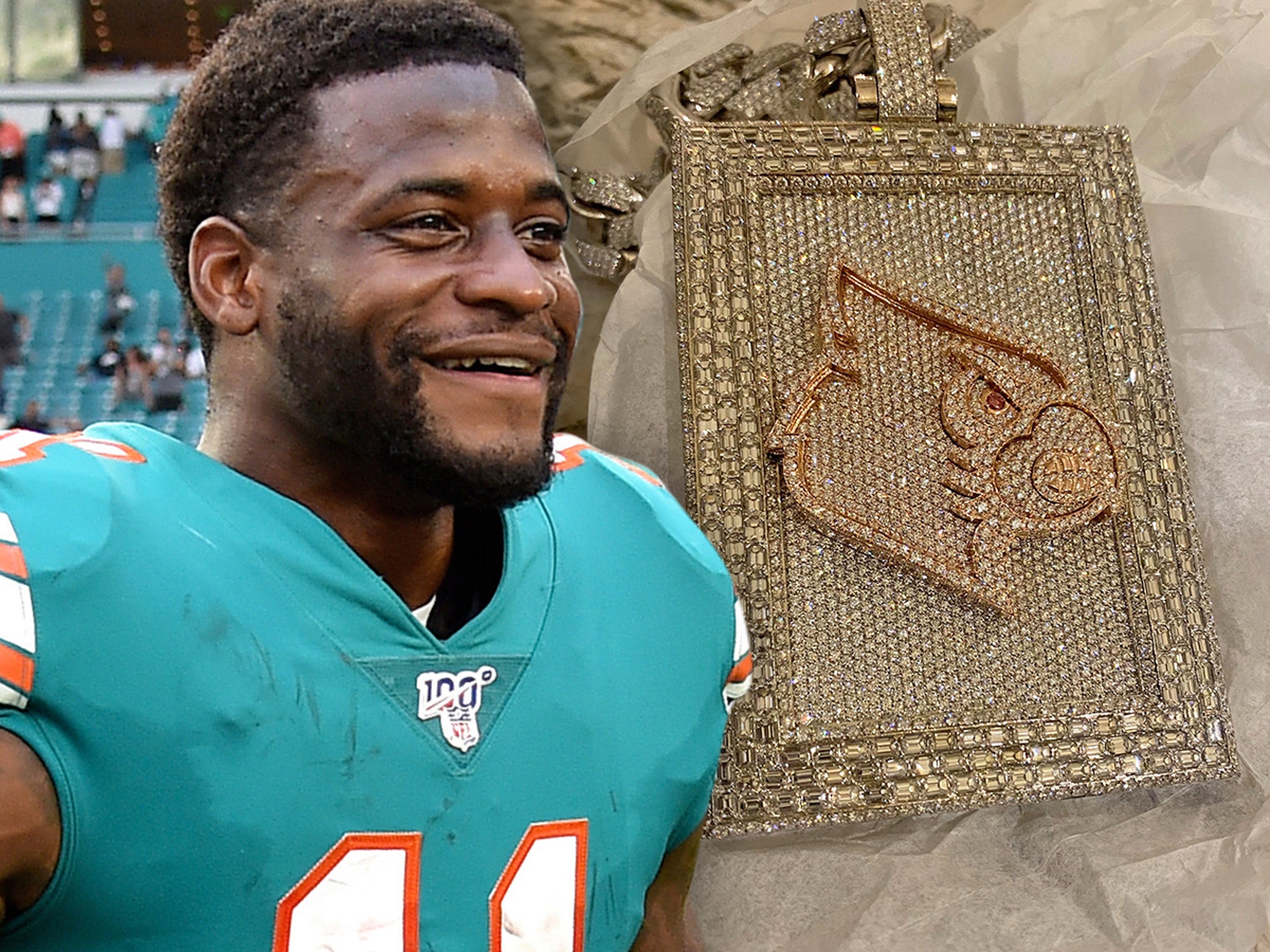 NFL's DeVante Parker Drops $100k to Rep Alma Mater With Diamond Chain