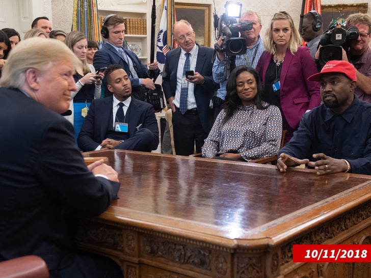 Kanye West Meets Trump at The White House