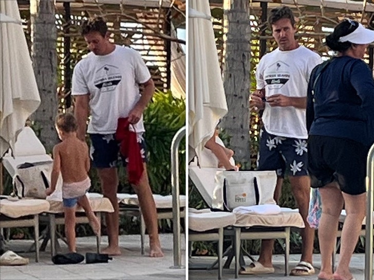 Armie Hammer spotted with kids in Cayman Islands