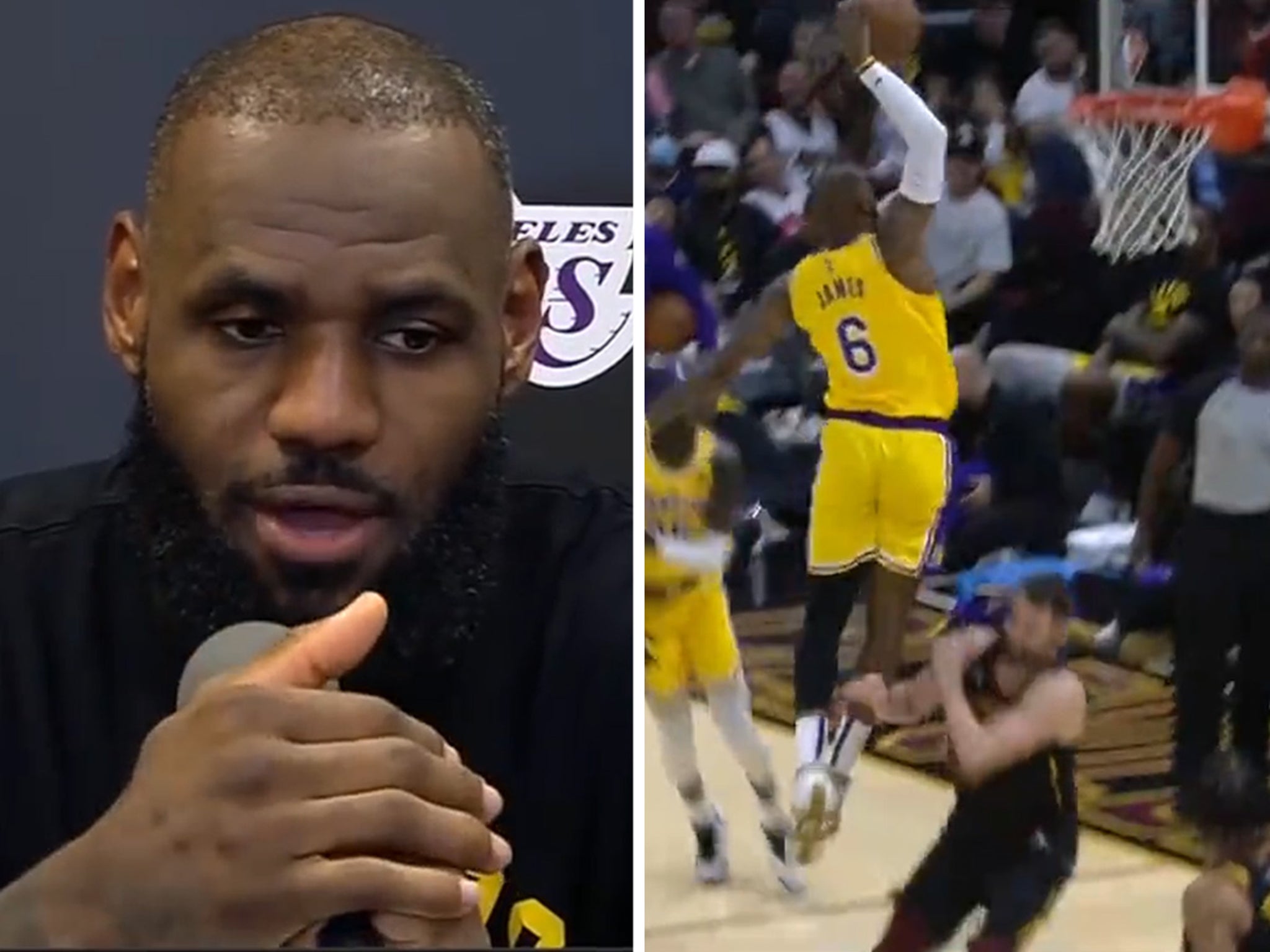 LeBron James hopes wedding invite still stands after Kevin Love dunk - AS  USA