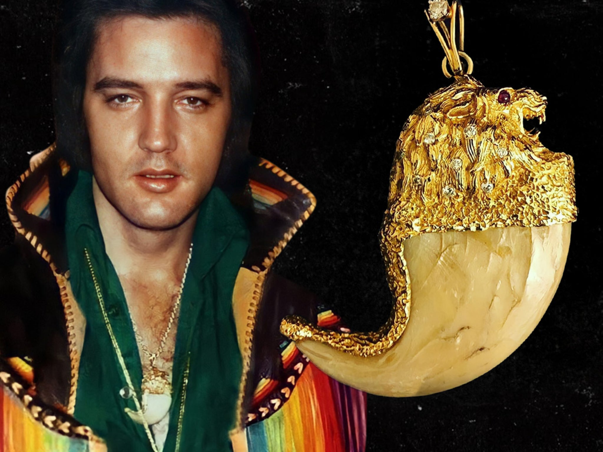 Elvis Presley jewelry, guitar up for auction