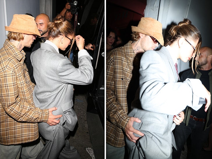 Justin Bieber Photographed Grabbing Hailey’s Butt at Party in L.A.