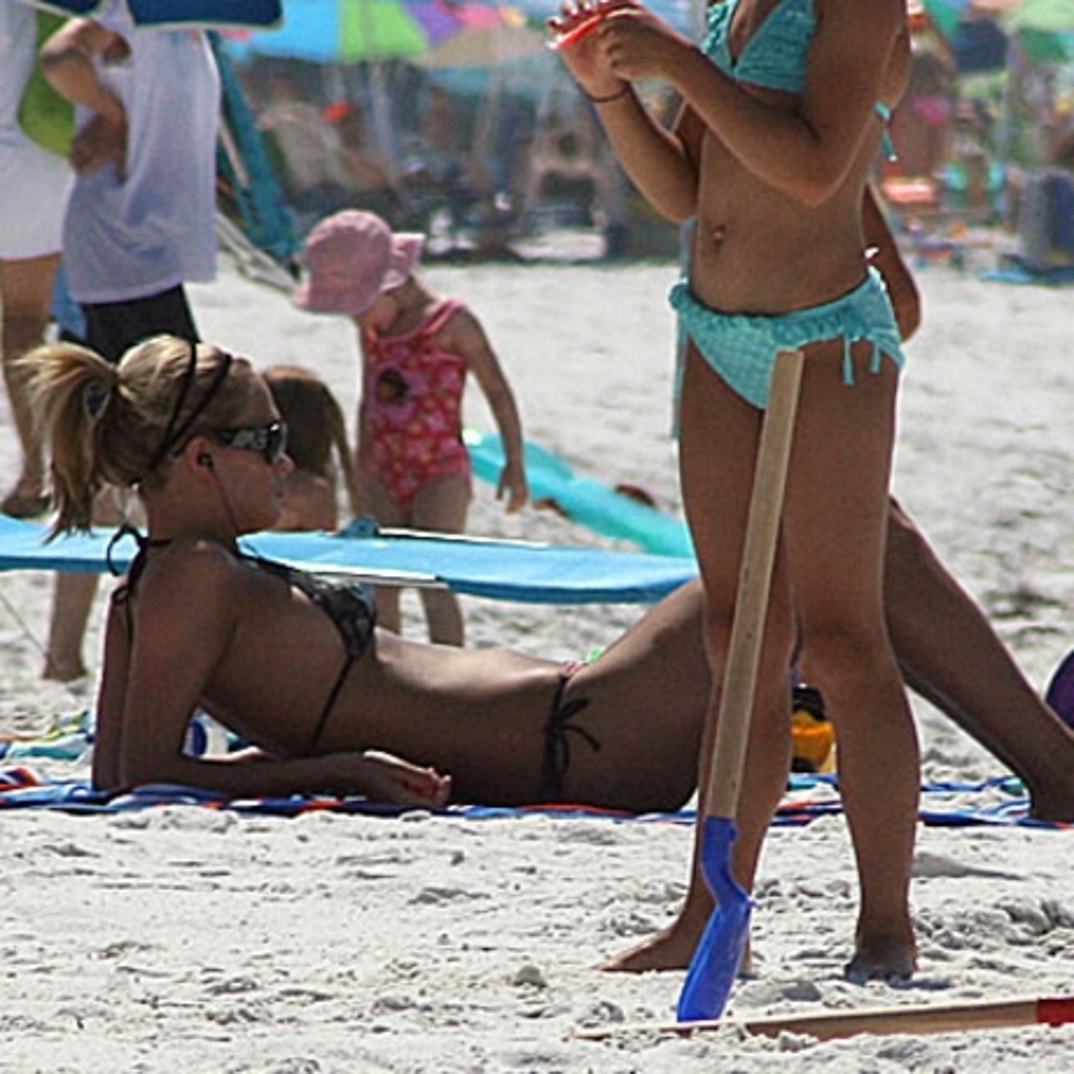 Carrie Underwood at the Beach