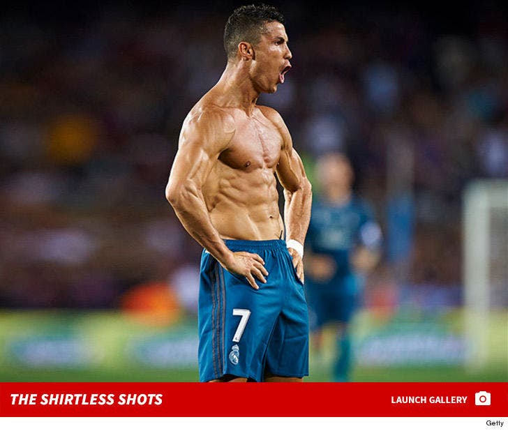 Cristiano Ronaldo Shirtless Photos ... Yellow Card!