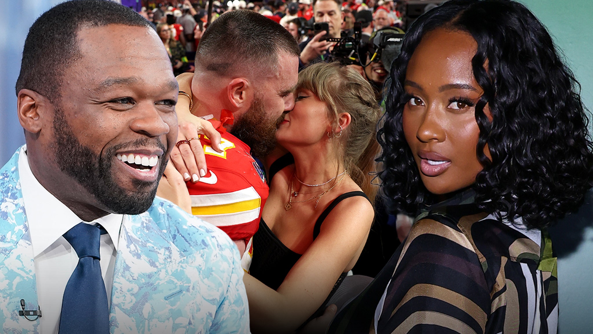 50 Cent Disses Travis Kelce-Kayla Nicole Relationship, Loves Taylor Swift Shout-Out