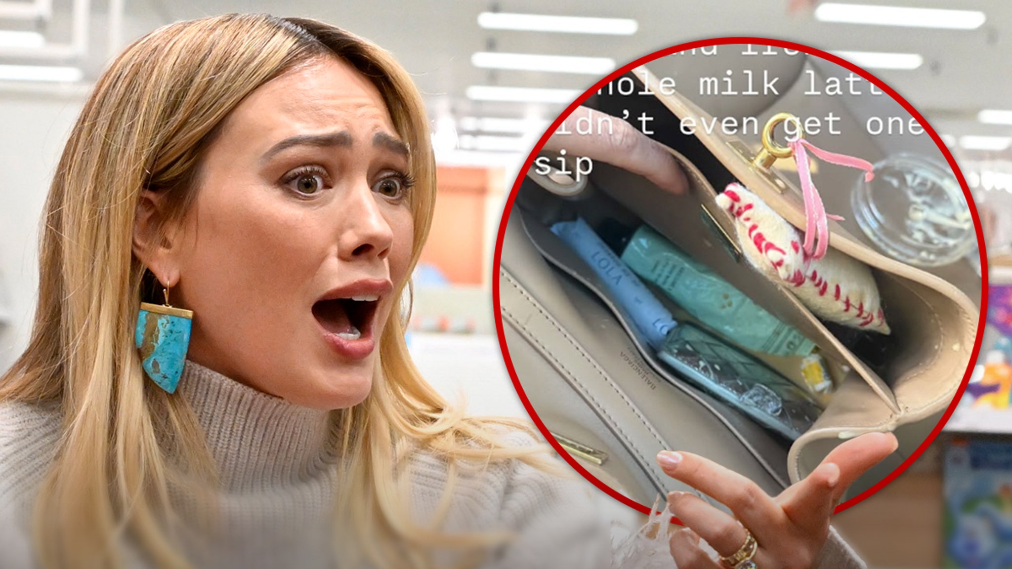 Hilary Duff Shares Crying Selfie After Spilling Coffee Inside Balenciaga Bag Hilary Duff Shares Crying Selfie After Spilling Coffee Inside Balenciaga Bag