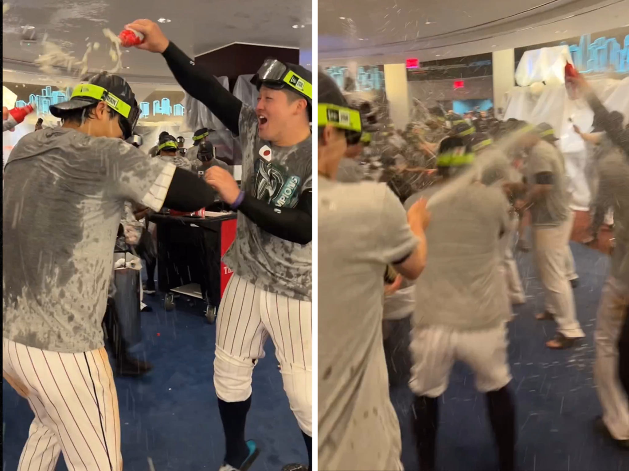 Shohei Ohtani Celebrates Japan's World Baseball Classic Title With Beer  Showers
