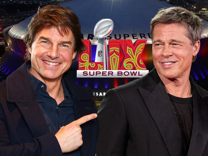 tom cruise brad pitt superbowl