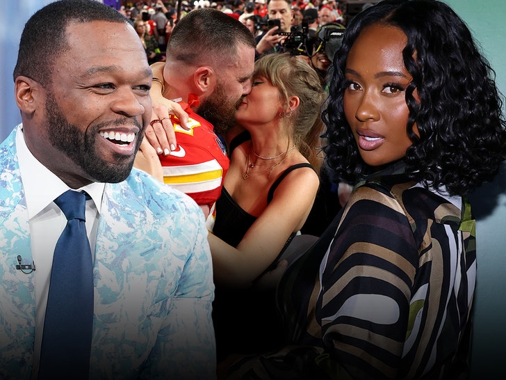 50 Cent Kayla Nicole Travis Kelce Taylor Swift Getty 1