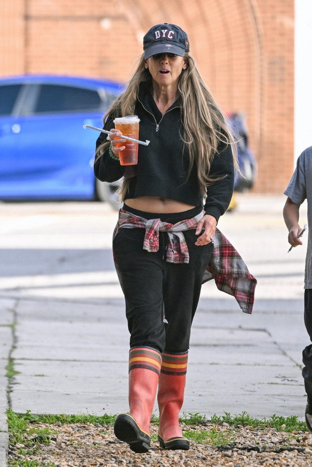 Nicole Curtis Out With Kid 3
