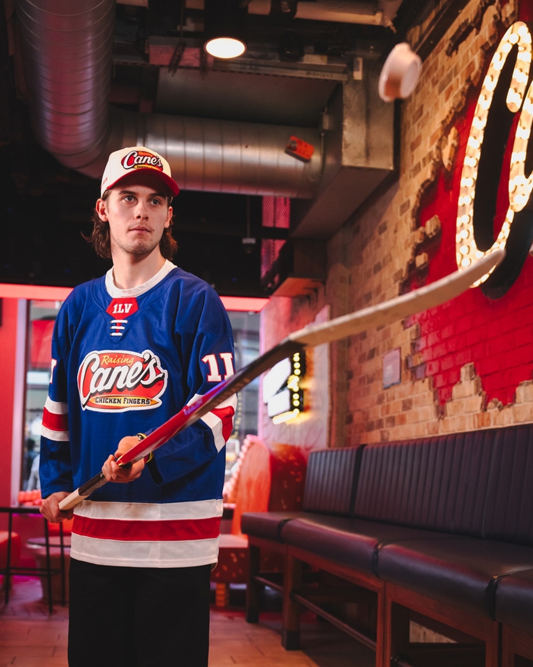 Jack Hughes Raising Canes 1
