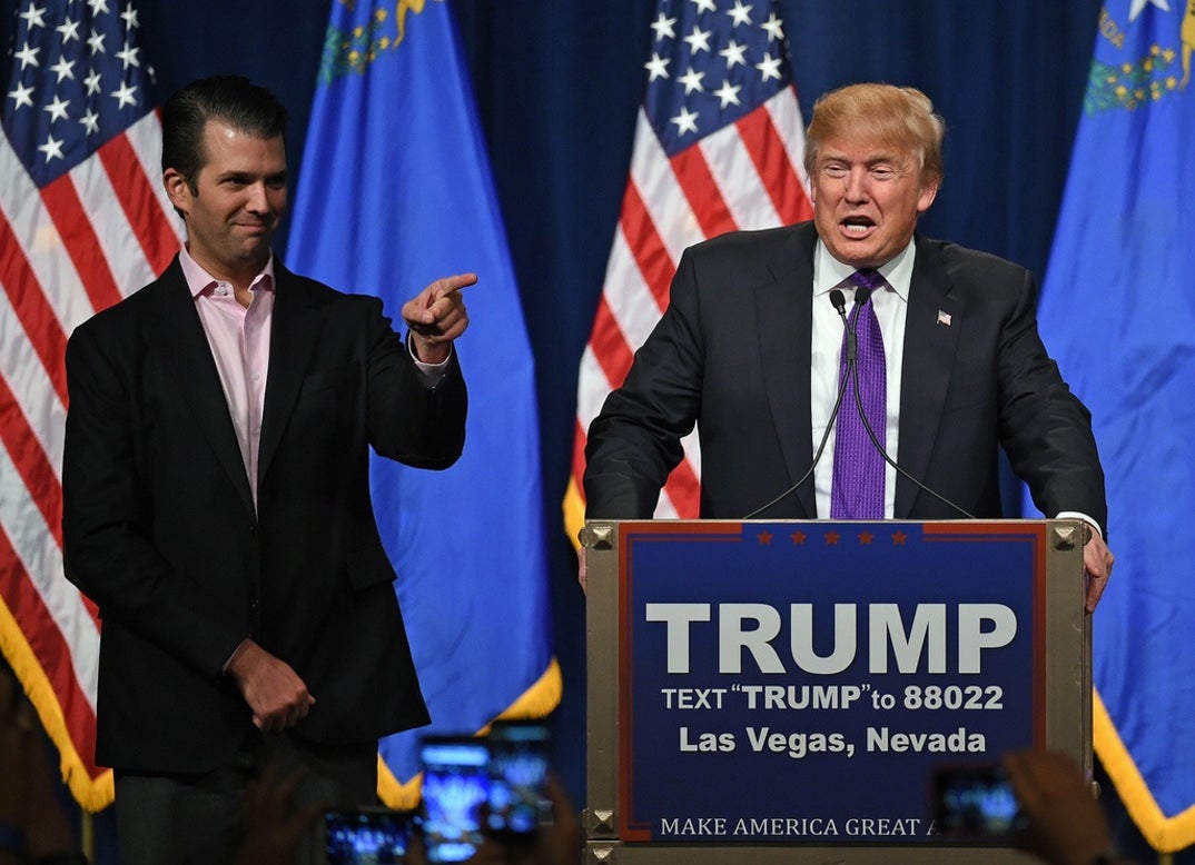 Donald Trump And Donald Trump Jr Together 0