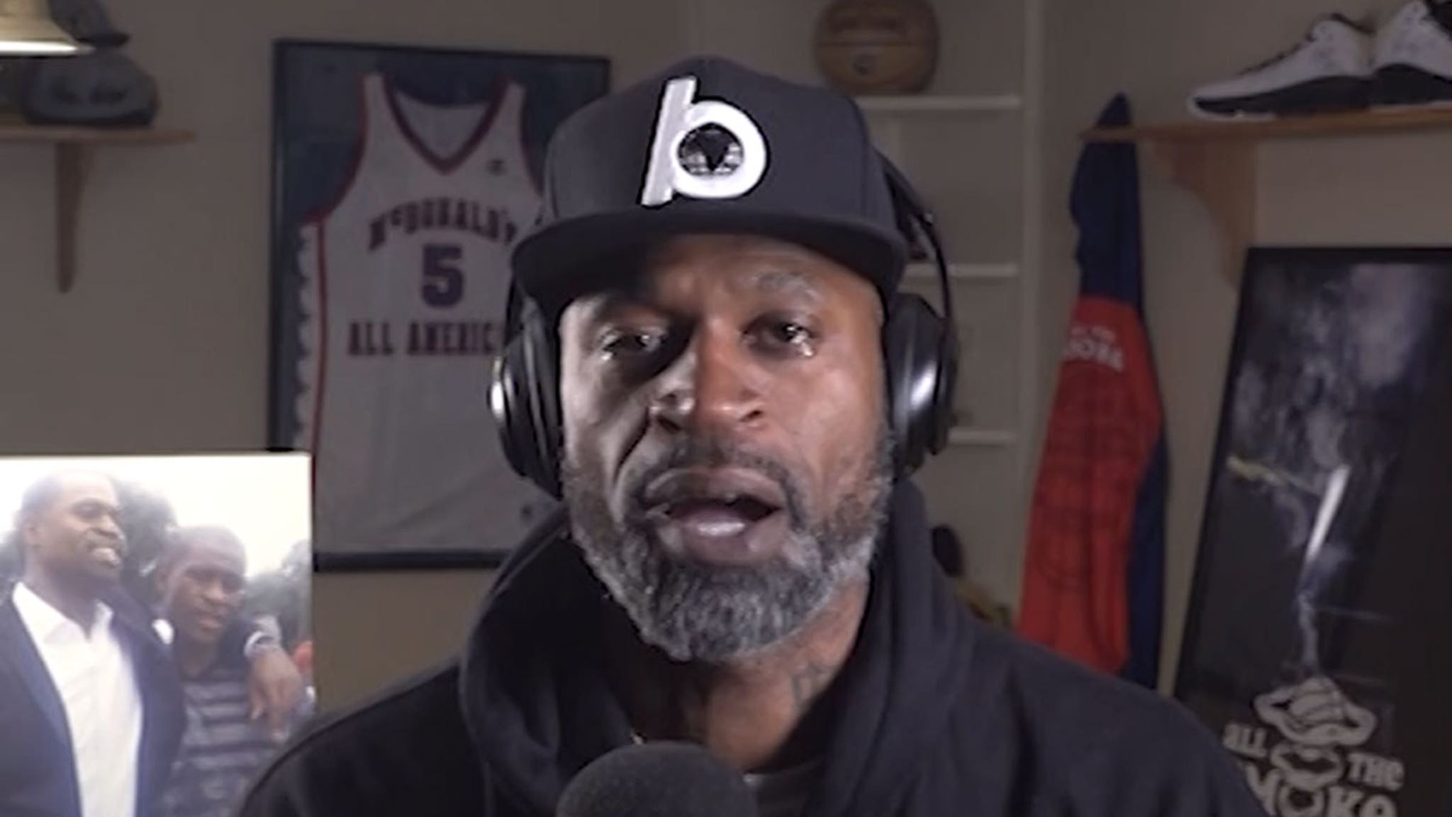 Stephen Jackson Breaks Down While Talking George Floyd, 'The Tears Will Never Go..