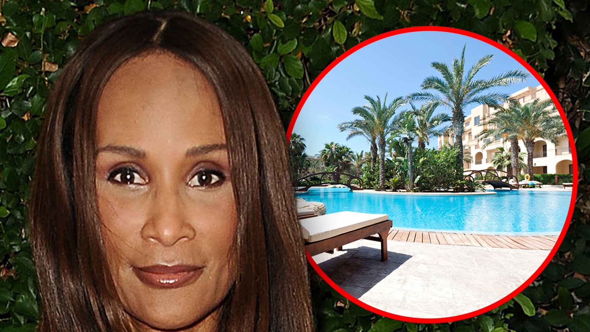 Beverly Johnson says the hotel pool was drained after she used it