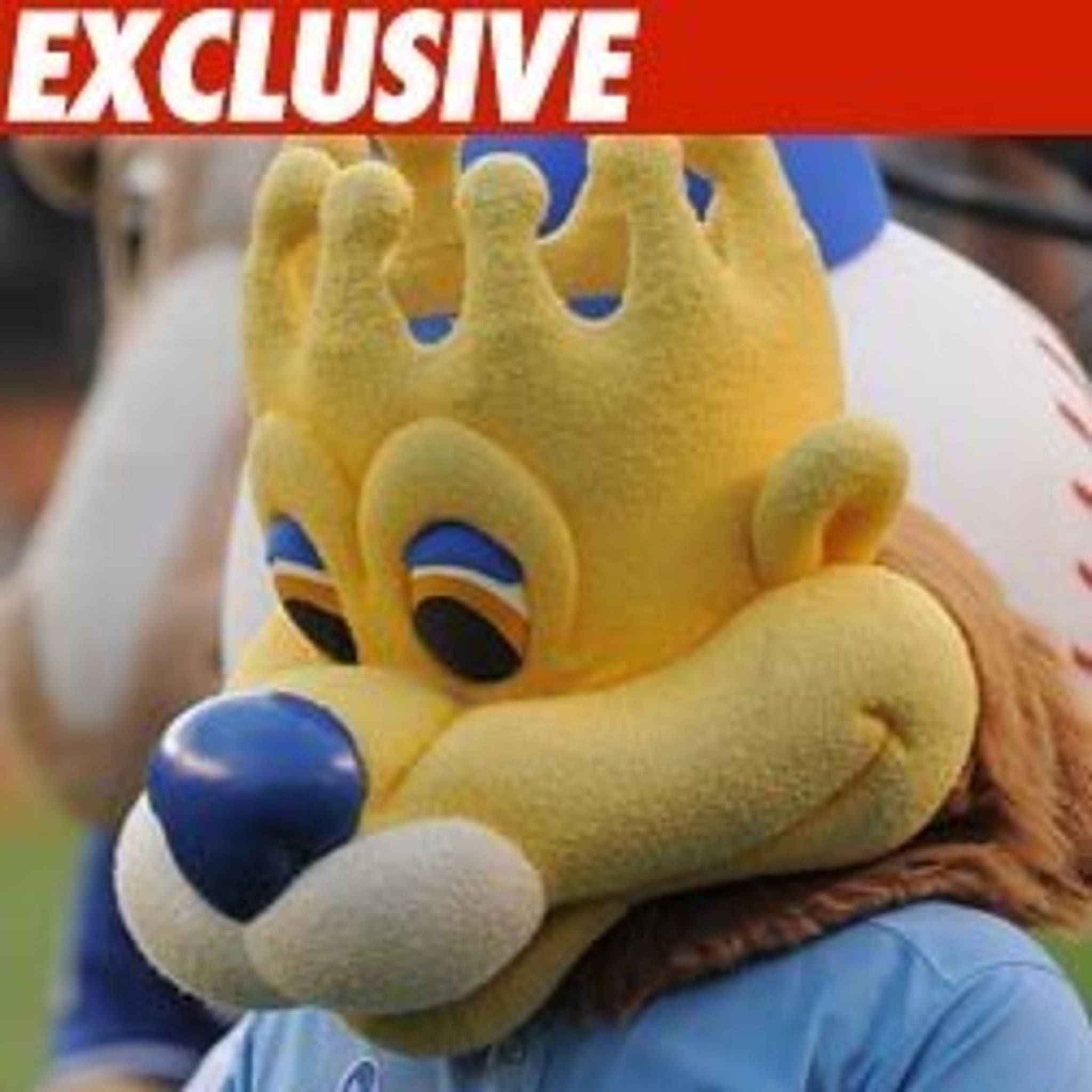 Royals mascot Sluggerrr brought his dad to the game today : r/baseball