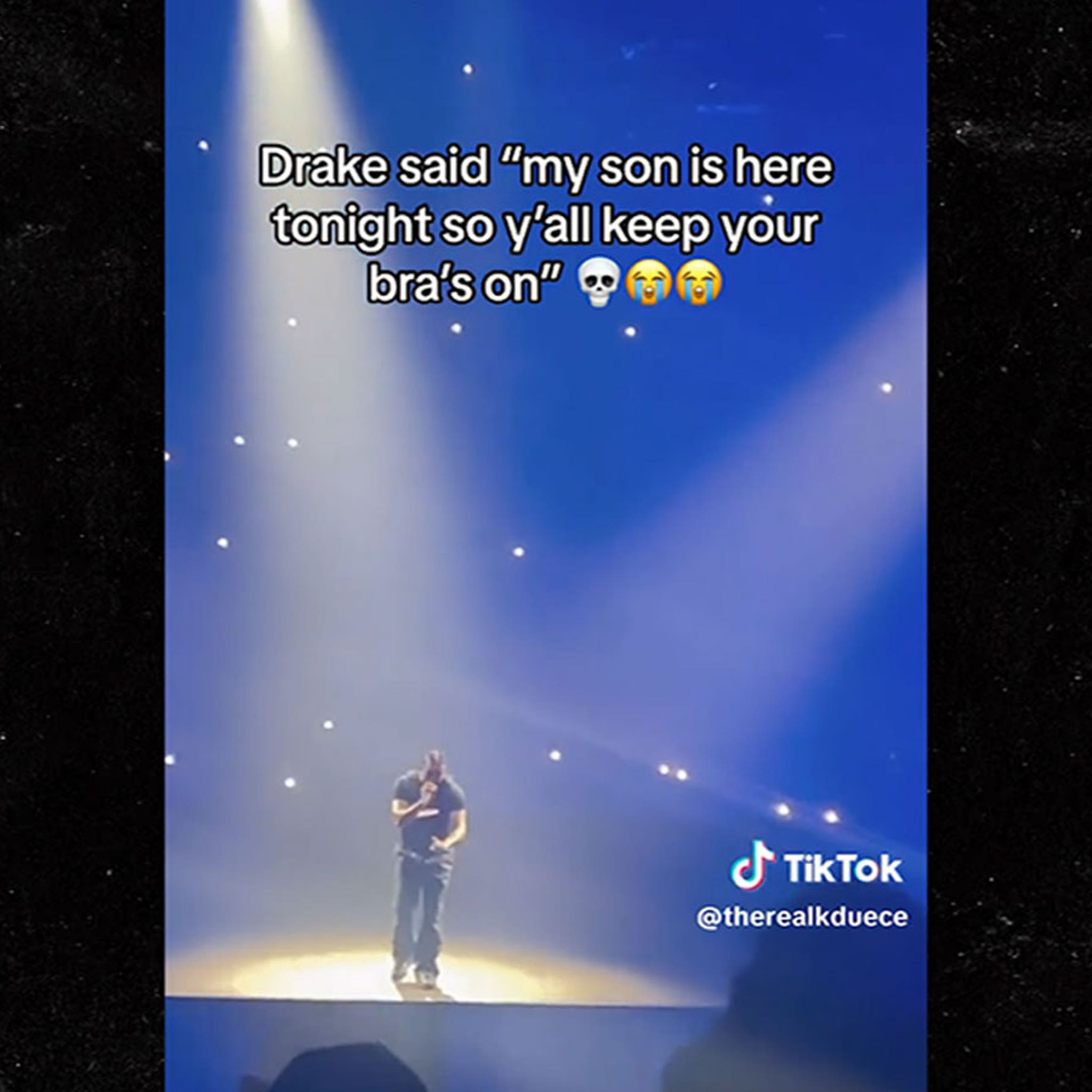 Drake Urges Fans: No More Bras on Stage, Son Adonis in Attendance