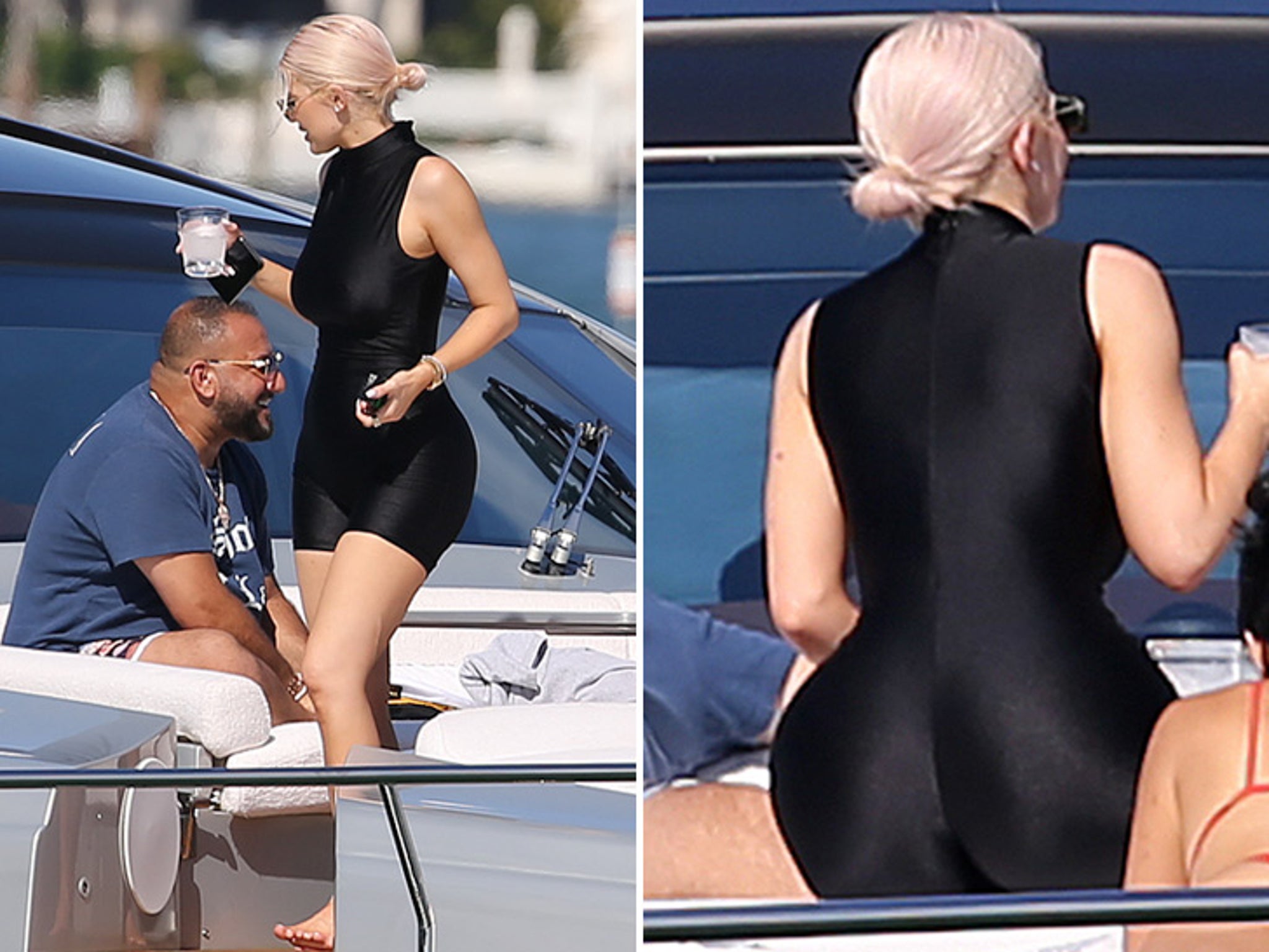 Kylie Jenner Shows Off Curves in Spandex on Miami Luxury Yacht