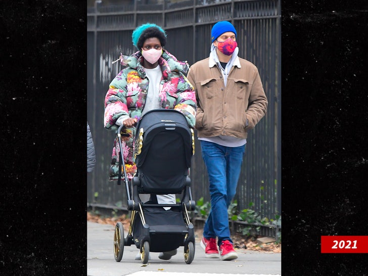 jodie Turner-Smith, Joshua Jackson baby sub getty swipe