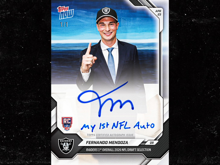 fernando mendoza nfl card topps