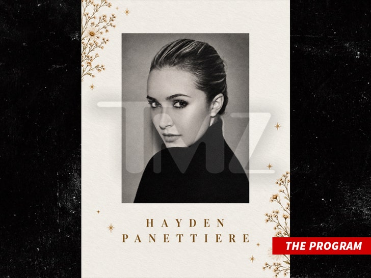 Hayden Panettiere's Memorial Program handout 1