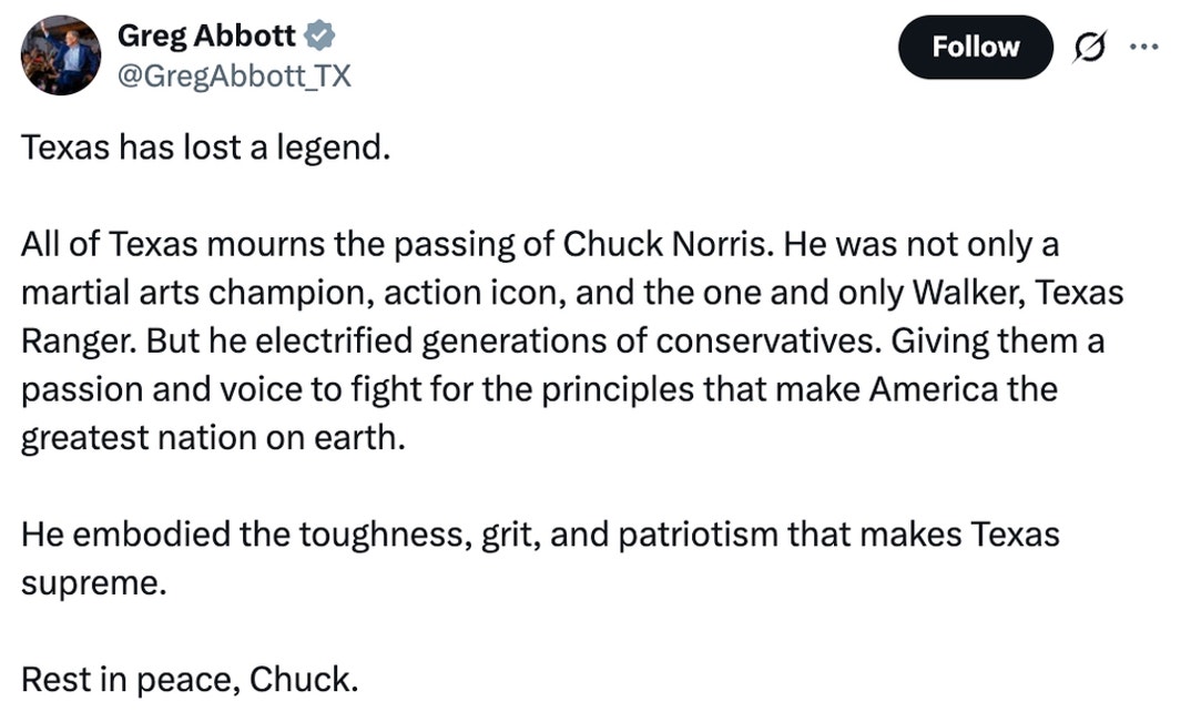 Chuck Norris Celebrity Tributes