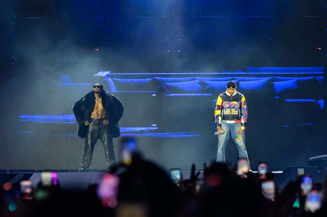 Chris Brown and Usher