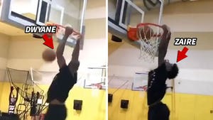 Dwyane Wade Has Father/Son Lob Sesh With 16-Year-Old Son Zaire