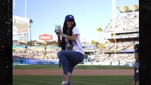 Saweetie Throws Solid First Pitch At Dodgers Game With Massive Nails