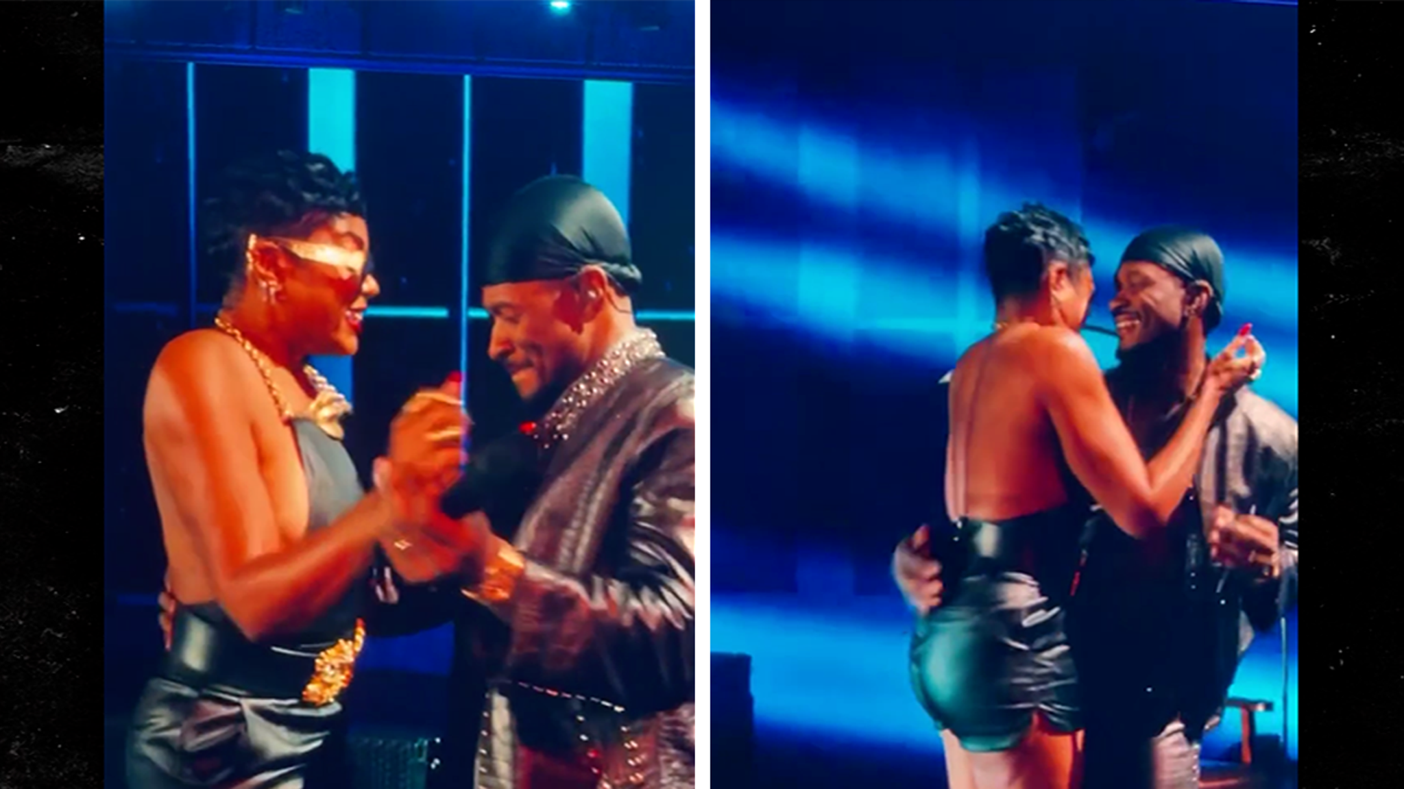 Usher Gets Flirty With Taraji P. Henson During Las Vegas Show