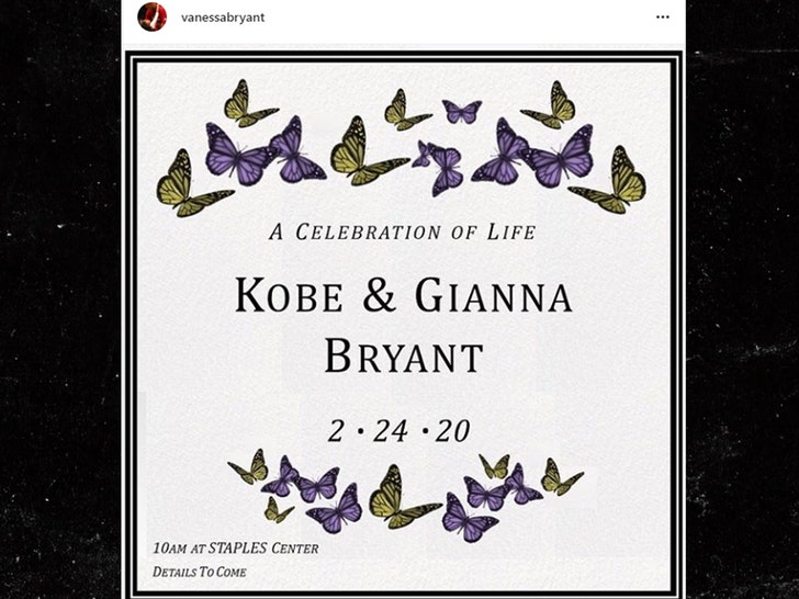 Kobe Bryant Memorial Service Planned for February 24 at Staples Center