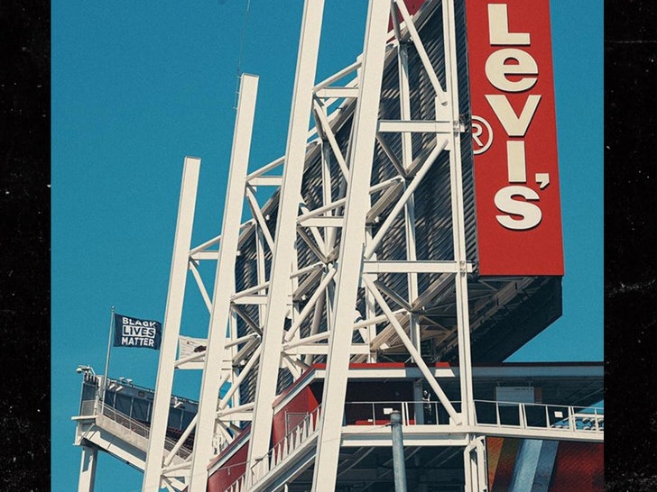 SF 49ers Fly Black Lives Matter Flag At Levi's Stadium, 'Justice For All'